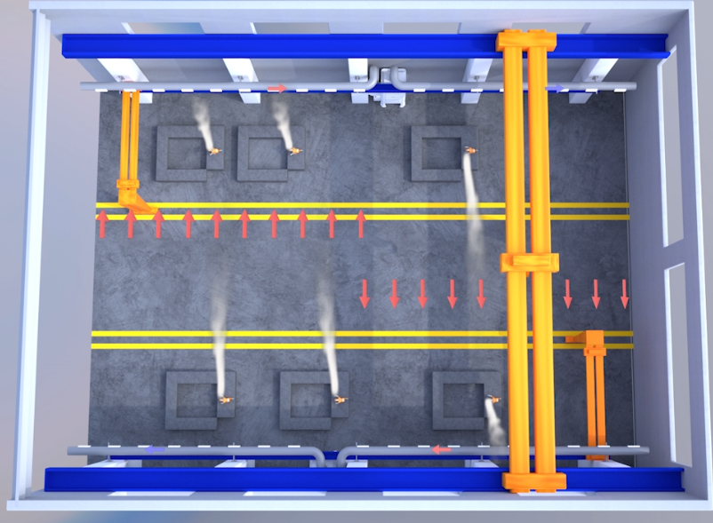激光切割機(jī)除塵設(shè)備 工業(yè)除塵系統(tǒng)吹吸式區(qū)域性除煙