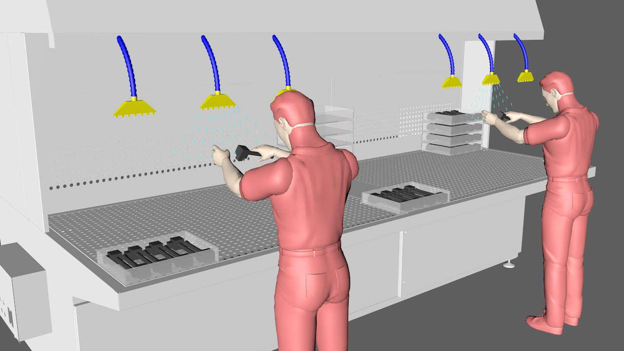 離子風(fēng)刀除塵工作臺 離子風(fēng)刀除塵工作臺